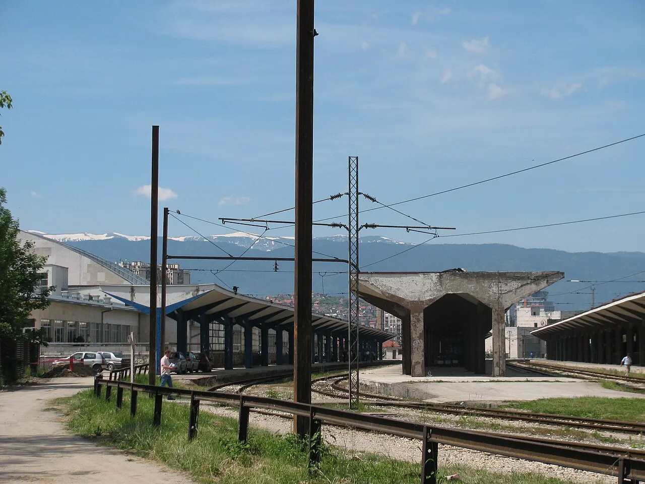 Exterior of Sarajevo main railway station, where the Banja Luka passenger train no longer departs