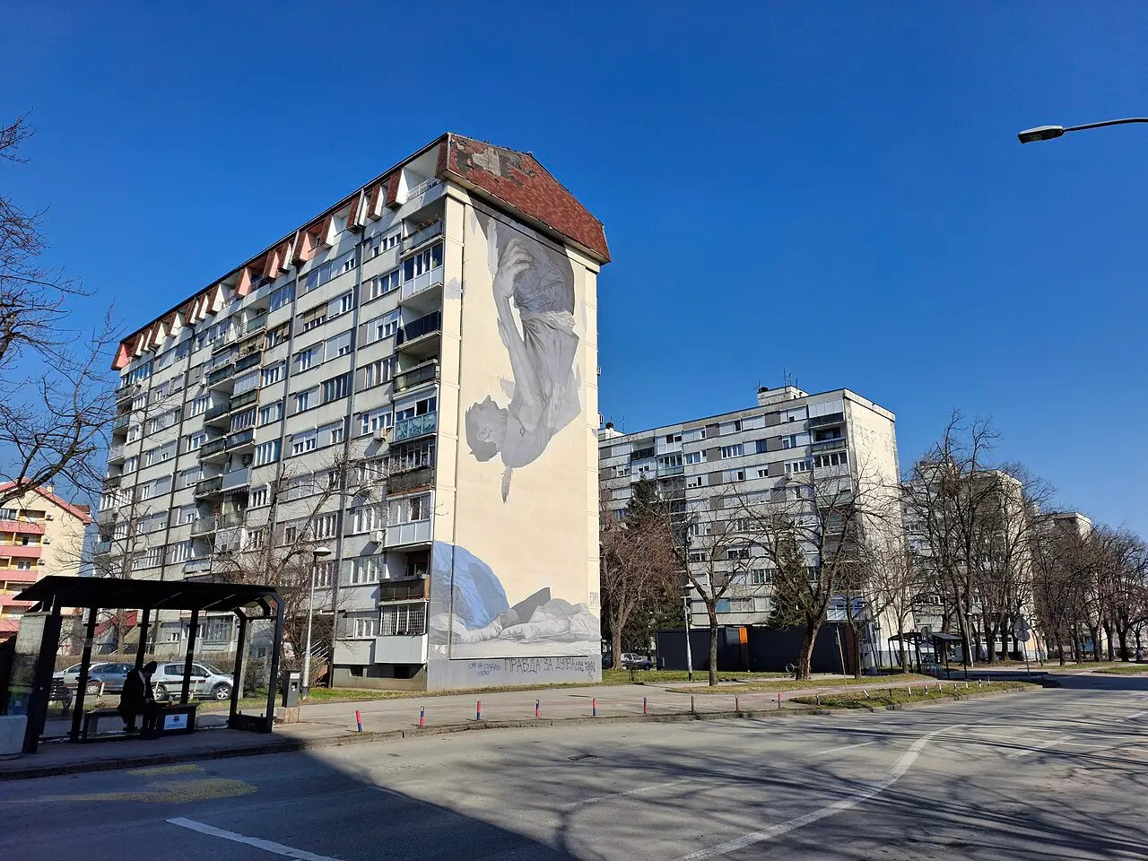 Tall residential apartment blocks in the Borik district of Banja Luka